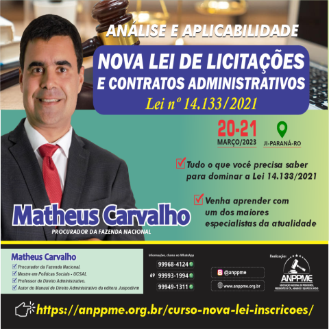 Matheus Carvalho - Curso Nova Lei de Licitacoes 14133